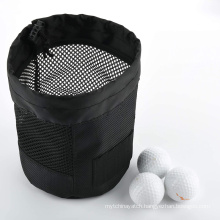 New Design Drawstring Golf Tees Pouch Bag Cheap Price Golf Ball Storage Organizer Bag